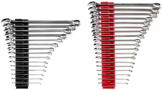 Combination Wrench Set with Modular Wrench Organizer, 34-Piece (1/4-1 in., 6-24 mm), Mfr: WCB95302-A