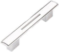 TOMYEUS Cabinet Handles Kitchen Hardware Modern Simple Fashion Kitchen Cabinet Wardrobe Door Handles Silver White Drawer Dresser Cupboard Knob Pull (6 Pieces) Cabinet pulls Kitchen Cabinet Handles