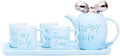 Beverage Serveware Ceramic water set tea set living room water cup coffee cup home cup set new elegant tea set Water Carafe(Blue)