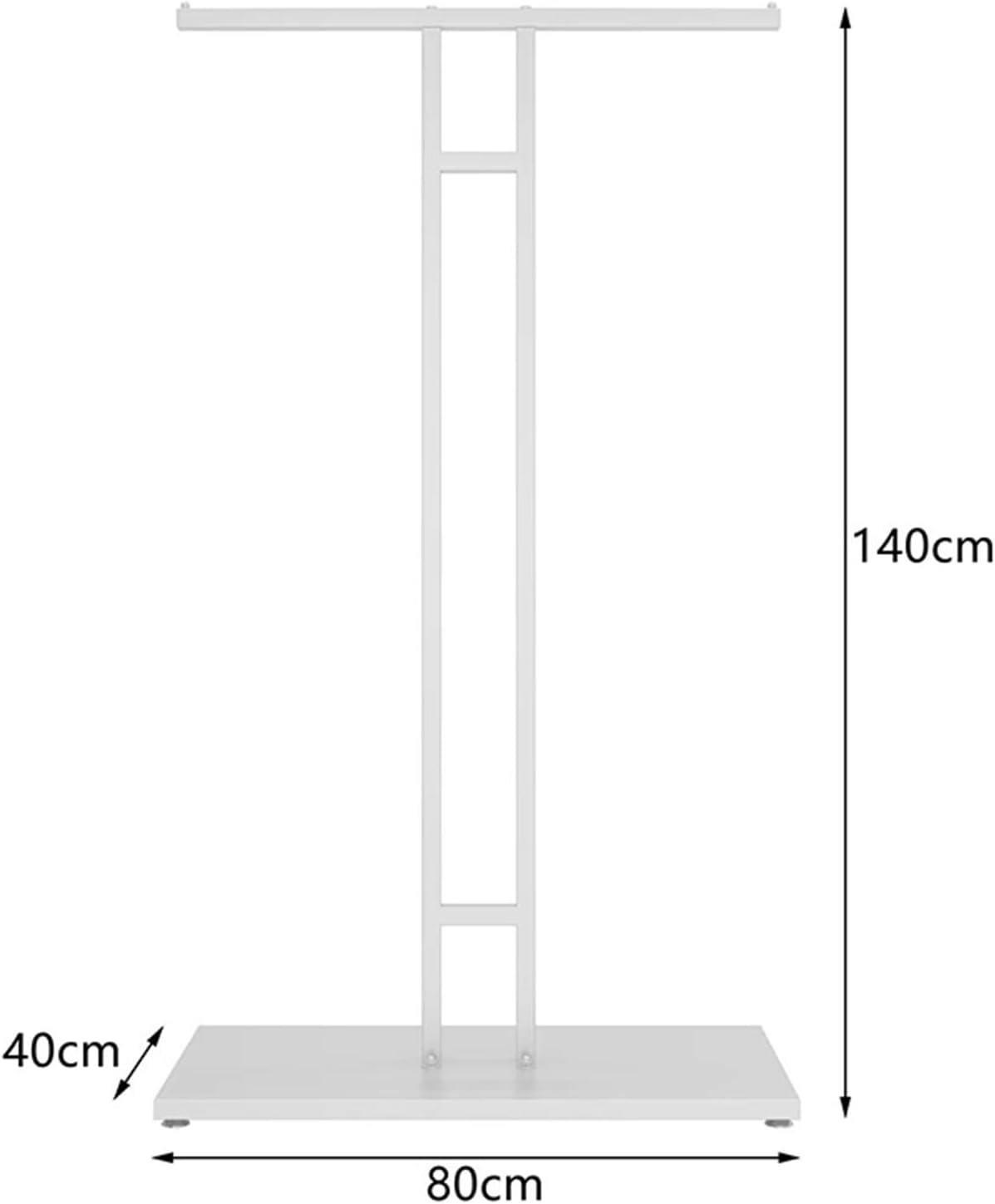 2 Way Clothing Rack with Straight Arms,Heavy Duty Clothes Rack Garment Rack Modern Retail Storage Display Rack,Commercial Grade Nakajima Clothes Rack,Floor-Standing Double Hanging Rods shirt Hangers