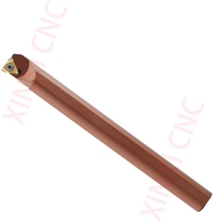 1pc DNR0020R16 CNC Internal Thread Turning Tool Holder Anti-Vibration Small Bore Spring Steel Boring Bar for Metalworking Lathe(Dnr0025s22)