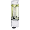 Cal Mil 1112-3 Square Glass Beverage Dispenser, 3 gal, Clear