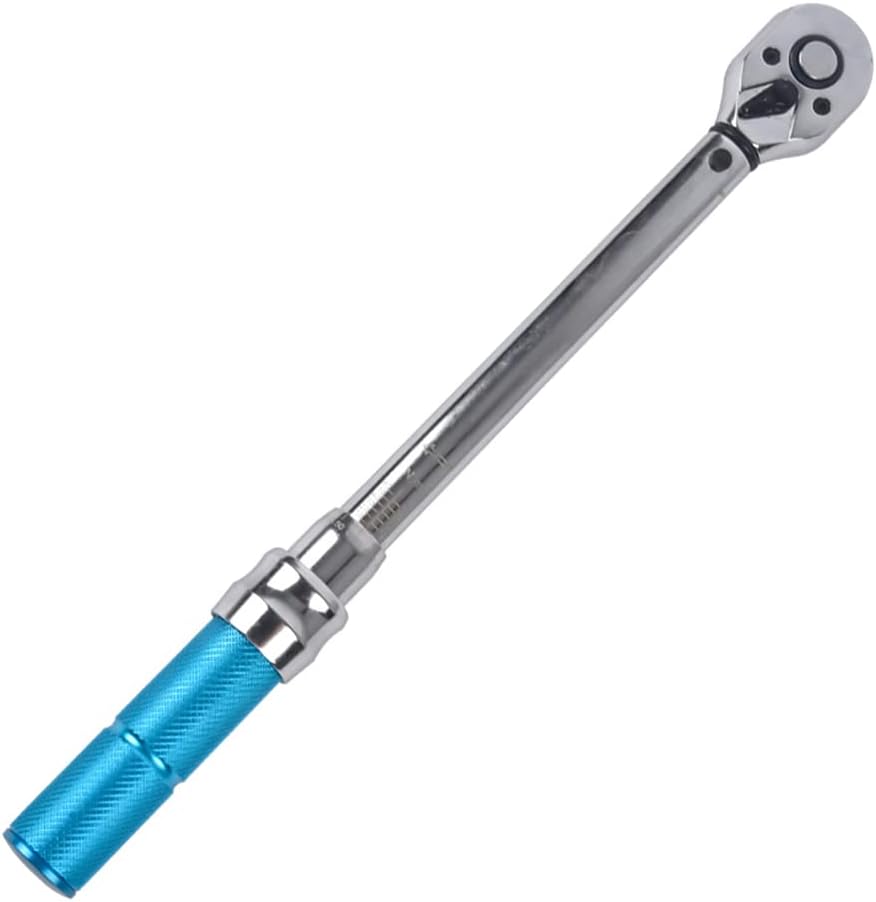 Preset Torque Wrench, 1/2 Inch Drive Click Torque Wrench Adjustable Ratchet Wrench Hand Tool with Storage Box for Car and Bike Repairing (10-150N.m)