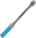 Preset Torque Wrench, 1/2 Inch Drive Click Torque Wrench Adjustable Ratchet Wrench Hand Tool with Storage Box for Car and Bike Repairing (10-150N.m)