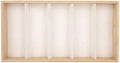 Glasses Stand 5 Glass Jewelry Grid Stand Holders Organizer Storage Case for Gift Box Slot Sunglasses Eyeglass Watch Display Box Eyewear Display Stand(White)
