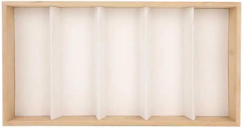 Glasses Stand 5 Glass Jewelry Grid Stand Holders Organizer Storage Case for Gift Box Slot Sunglasses Eyeglass Watch Display Box Eyewear Display Stand(White)