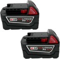 18V 6000mAh/9000mAh/12000mAh Lithium-Ion Replacement Battery Compatible with Milwaukee M18 Tools 48-11-1860, 48-11-1850, 48-11-1840 Cordless Power Tool Batteries(2PCS 9.0Ah)