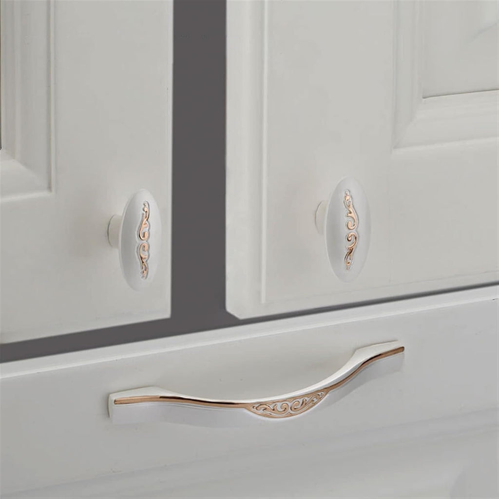 TOMYEUS Cabinet Handles Kitchen Hardware 10 Pcs Zinc Alloy Gold Silver Cabinet Door Handles Drawer Knobs Kitchen Cupboard Door Pulls Furniture Handle Hardware Cabinet pulls Kitchen Cabinet Handles