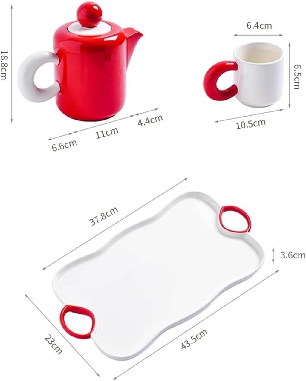 Beverage Serveware Ceramic teapot teacup with tray cold kettle water set set high temperature resistant water storage kettle Water Carafe