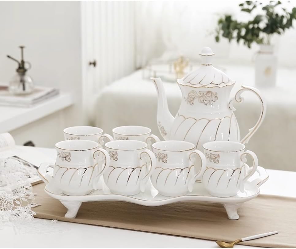 Beverage Serveware Living room water cup set family coffee cup tea set teacup set household cup set Water Carafe
