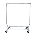 SSWBasics Rolling Rack for Clothes - Metal Clothes Rack with Wheels, Collapsible Rolling Rack, Clothing Rack for Storage and Organization, Portable and Adjustable