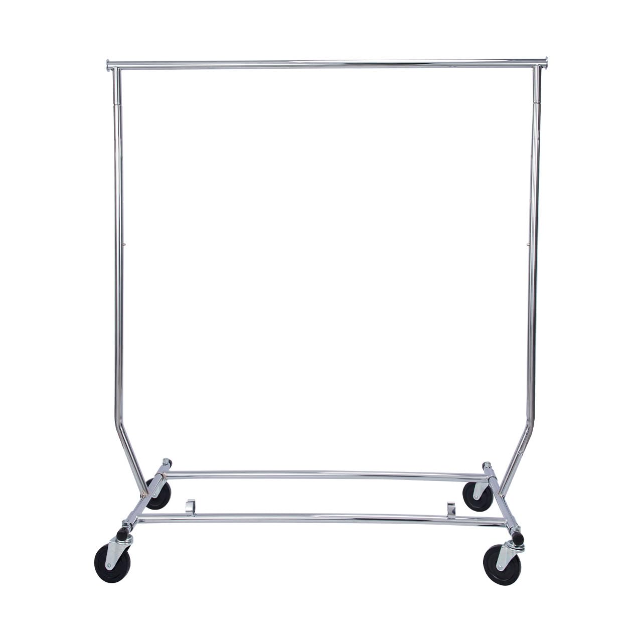 SSWBasics Rolling Rack for Clothes - Metal Clothes Rack with Wheels, Collapsible Rolling Rack, Clothing Rack for Storage and Organization, Portable and Adjustable
