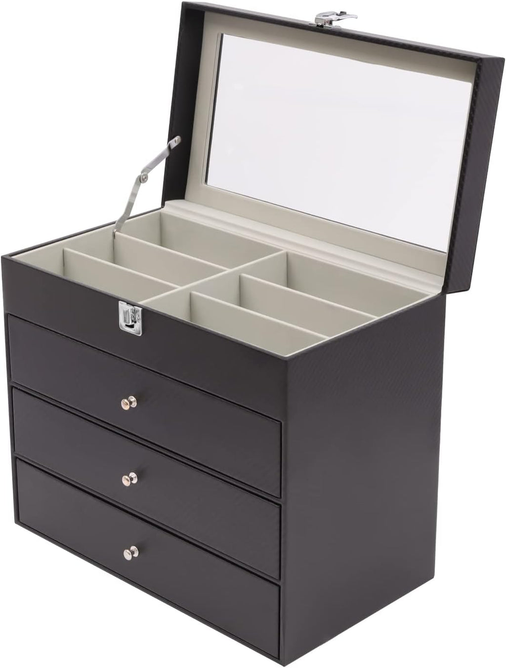 27-Grid Eyewear Organizer Case - Stylish Sunglasses & Eyeglasses Display Storage Box, Non-Breakable Design, Perfect for Home & Travel, Keeps Your Shades Neat