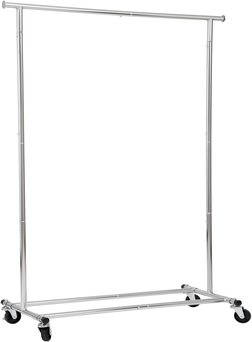 Collapsible/Folding Rolling Clothing/ Garment Rack Salesman's Rack