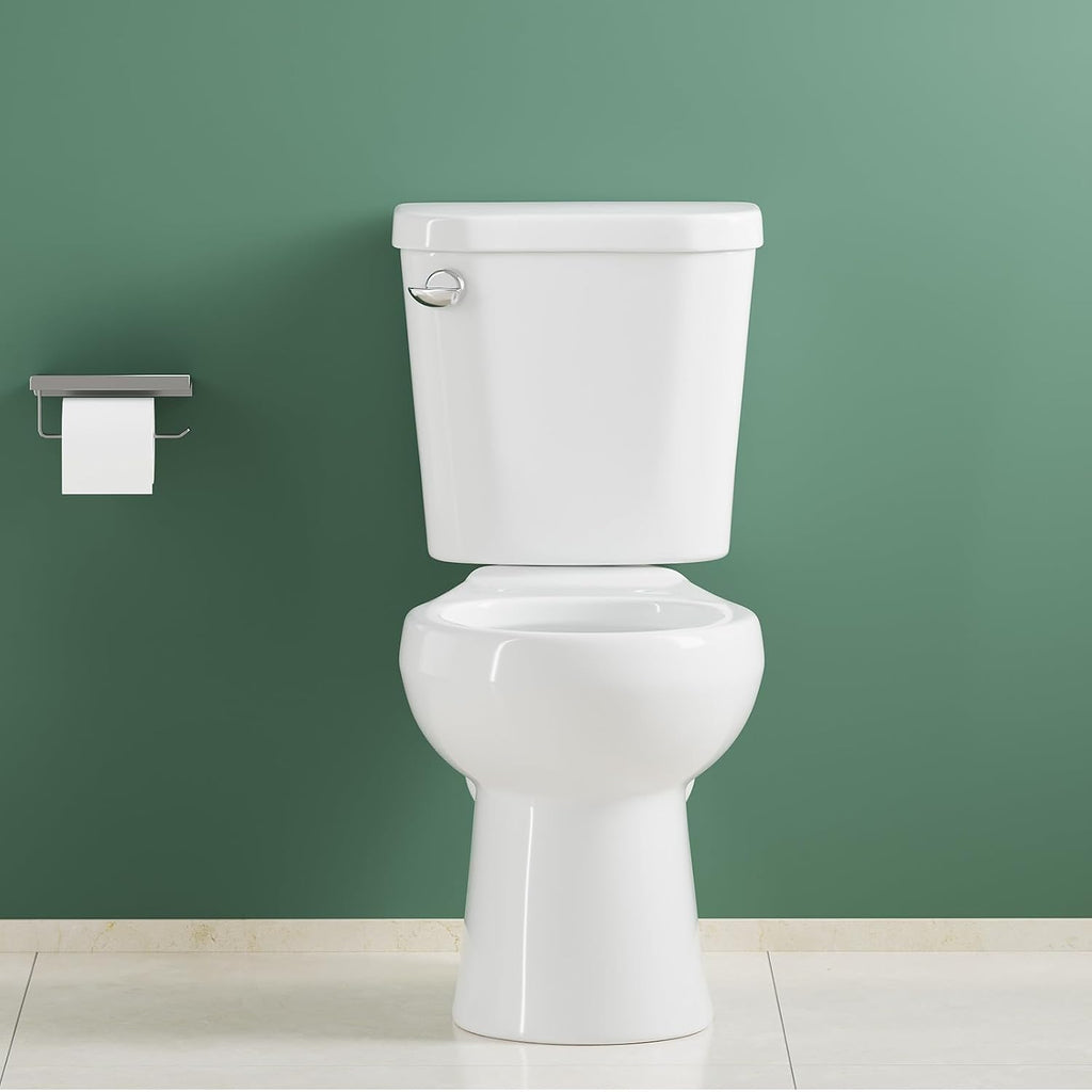 17' Round Toilet Bowl Only – Upgraded Power Flush, Single Side Handle, Includes Tank Hardware, No Seat – Ideal for Small Powder Room or Senior Bathroom Replacement