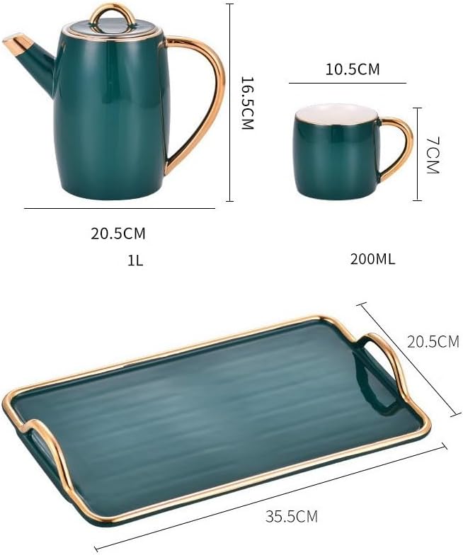 Beverage Serveware Afternoon tea set simple home hotel cold kettle ceramic coffee cup and saucer set Water Carafe