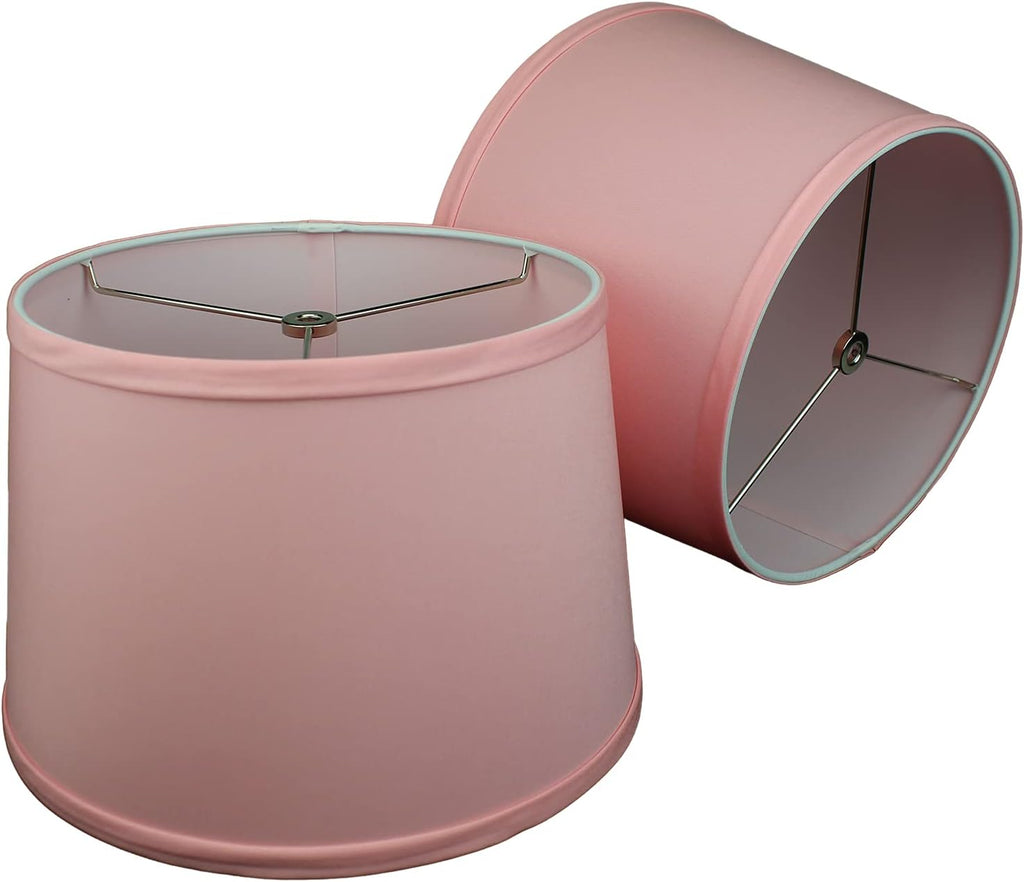 FenchelShades.com Set of 2 Lampshades 10' Top Diameter x 12' Bottom Diameter x 8' Slant Height with Washer (Spider) Attachment. (Linen Primrose)
