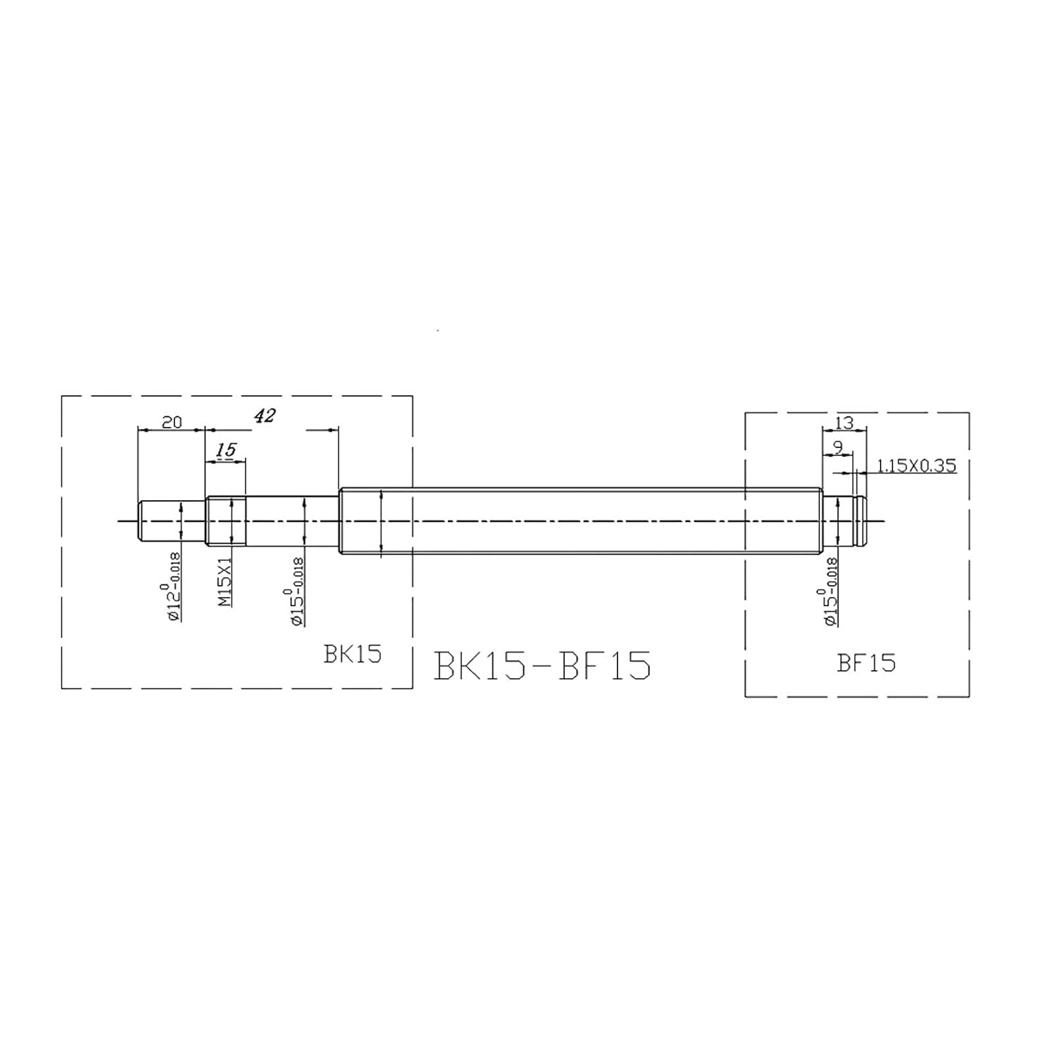KUAOXK-Linear Motion Ball Screw Ball Screw SFU2010 Kit 200-500mm C7 Dia 20mm for CNC Parts Screw with Single Nut +BKBF15+DSG20H+Coupler(200mm)