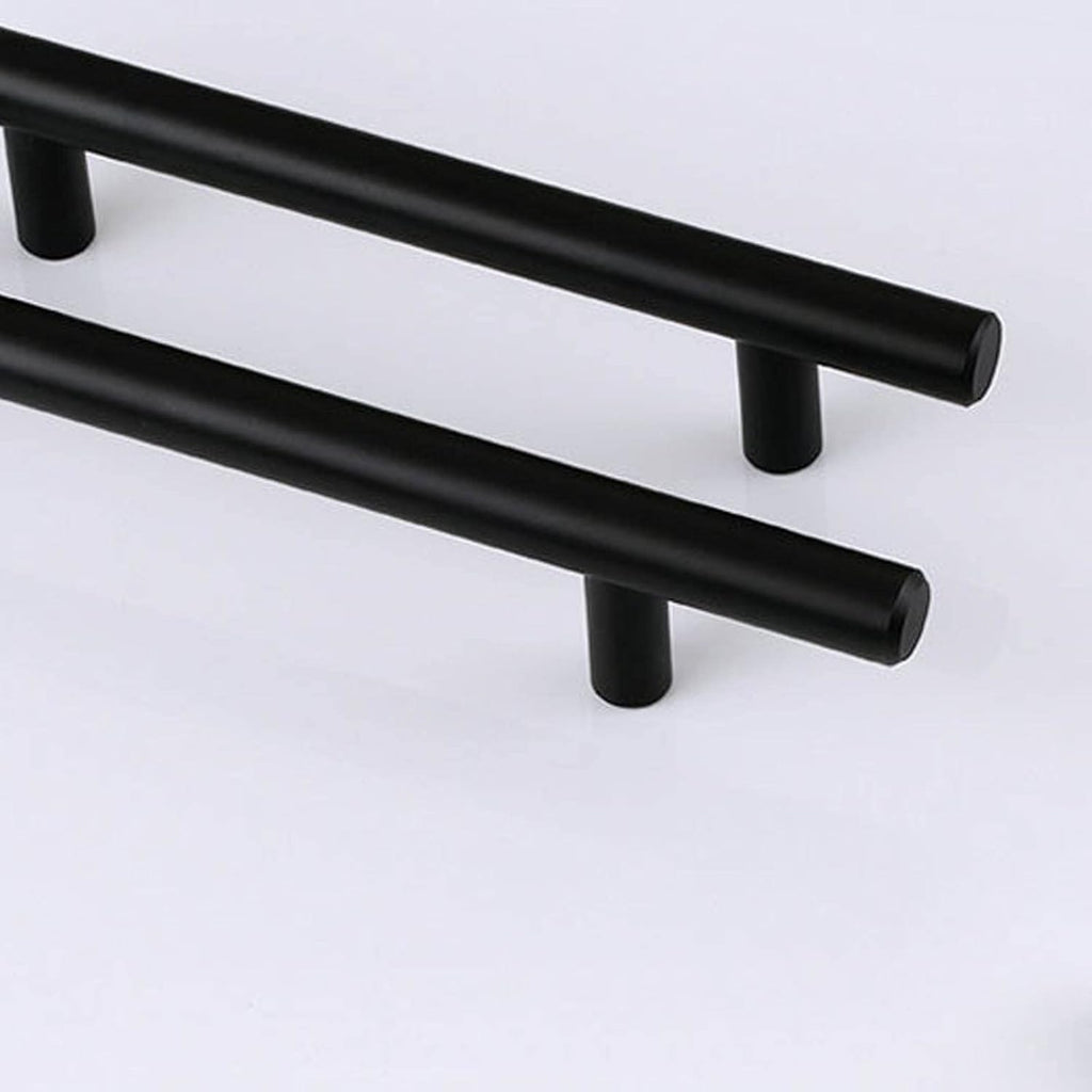 TOMYEUS Cabinet Handles Kitchen Hardware 10 PCS Black Cupboard Handle Brushed Stainless Steel Kitchen Cabinet Door Knob Furniture Handle Drawer Pull Hardware Cabinet pulls Kitchen Cabinet Handles