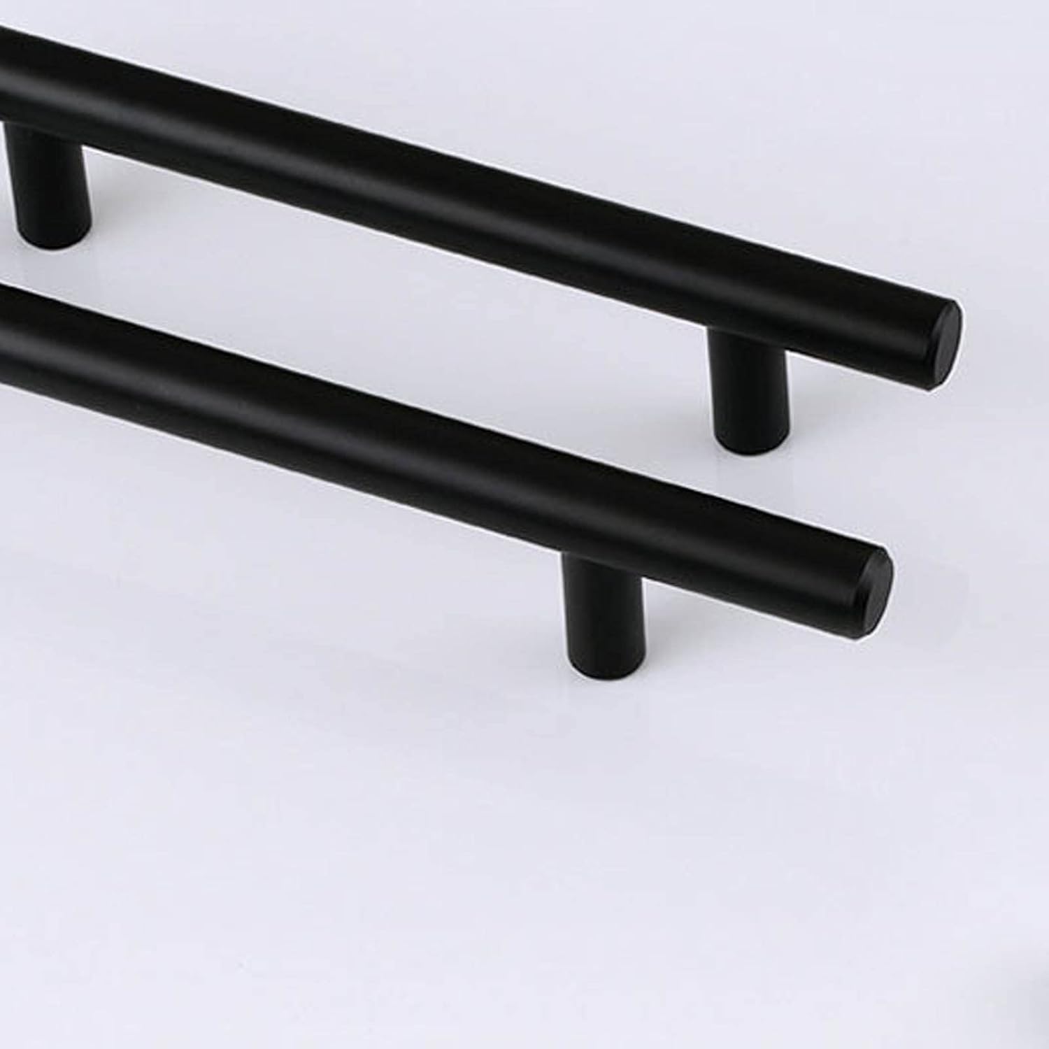 TOMYEUS Cabinet Handles Kitchen Hardware 10 PCS Black Cupboard Handle Brushed Stainless Steel Kitchen Cabinet Door Knob Furniture Handle Drawer Pull Hardware Cabinet pulls Kitchen Cabinet Handles