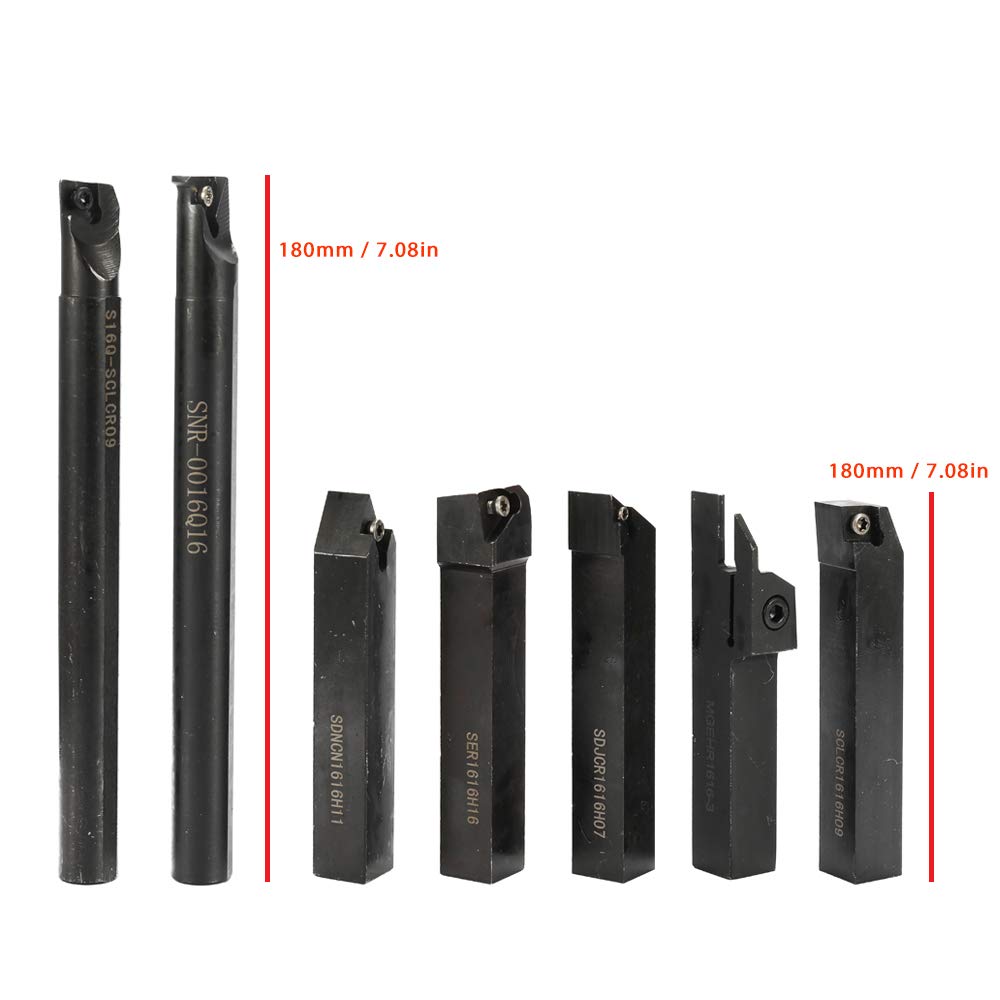 16mm Multifunctional Turning Tools Solid Carbide Inserts Holder Wrench Set Boring Bar Metal Lathe Turning Tools