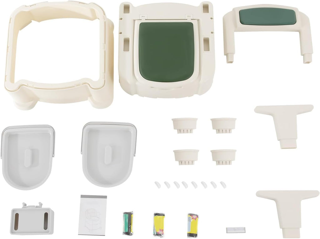 Bedside Commodes Chair, 440.92Lbs Capacity Bedside Toilet Portable Adult Potty Toilet Chair Armrests Adjustable Commode Toilet Heavy Duty Moveable Commodes w/Night Light for Home Use Nursing Centers