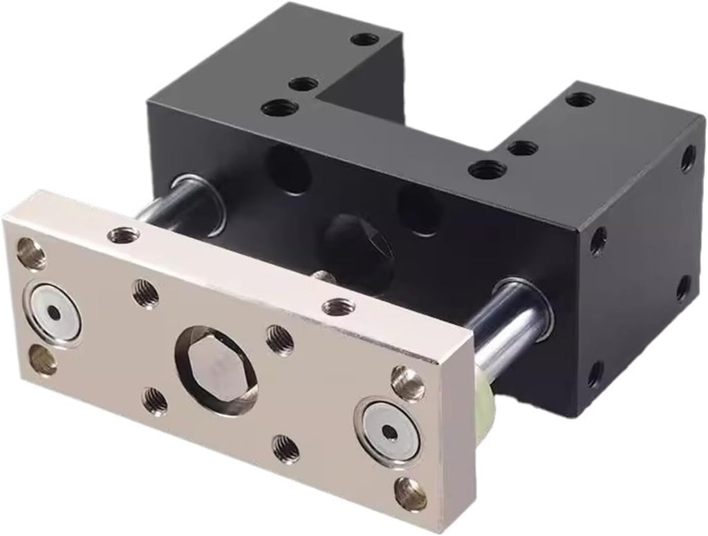 Pneumatic Cylinder Guide Bracket HSDAM Series 32/40/50/63 Three-axis Three Bar Fixed Frame Telescopic Rod Accessories(HSDAM Bore 40mm,Within Stroke100mm)