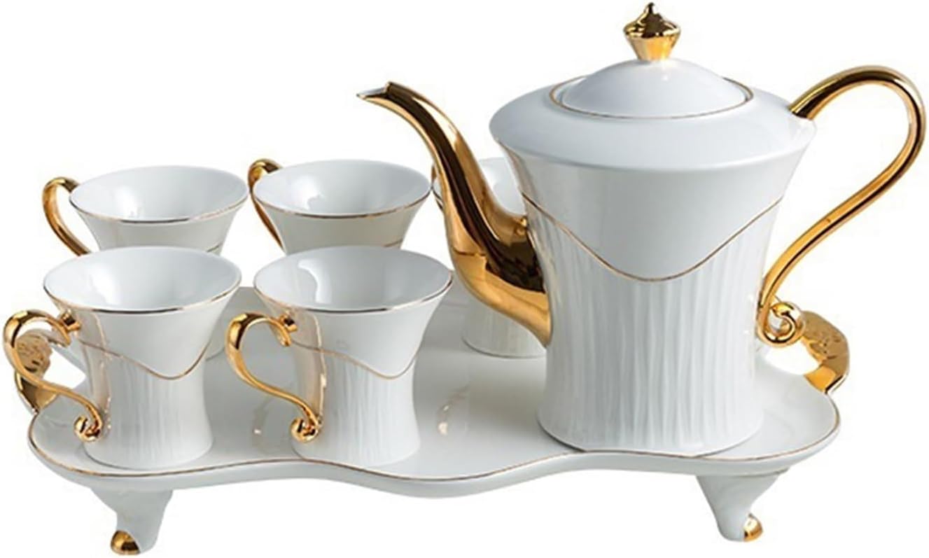 Beverage Serveware Water set tea set coffee set European British style ceramic tea set large capacity cup cold kettle Water Carafe