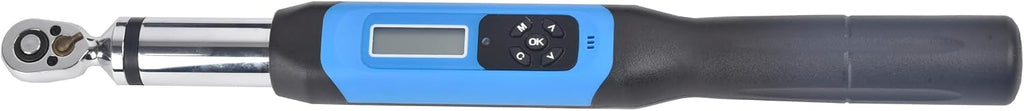 Digital Torque Wrench Electronic Torque Spanner Wrench 1/4 Inch Drive with Max. Operating Range 30N.m/22.12ft.lb/265.5in.lb/305.91kgf.cm Peak Hold And Real Time Mode