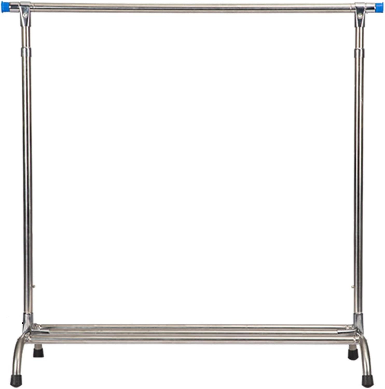 Metal Clothing Rack On Wheels, Rolling Garment Rack with Wheels, Garment Rack Rolling Clothes Rack Withhanging Rod for Bedroom, Hall, Clothes Store (B)