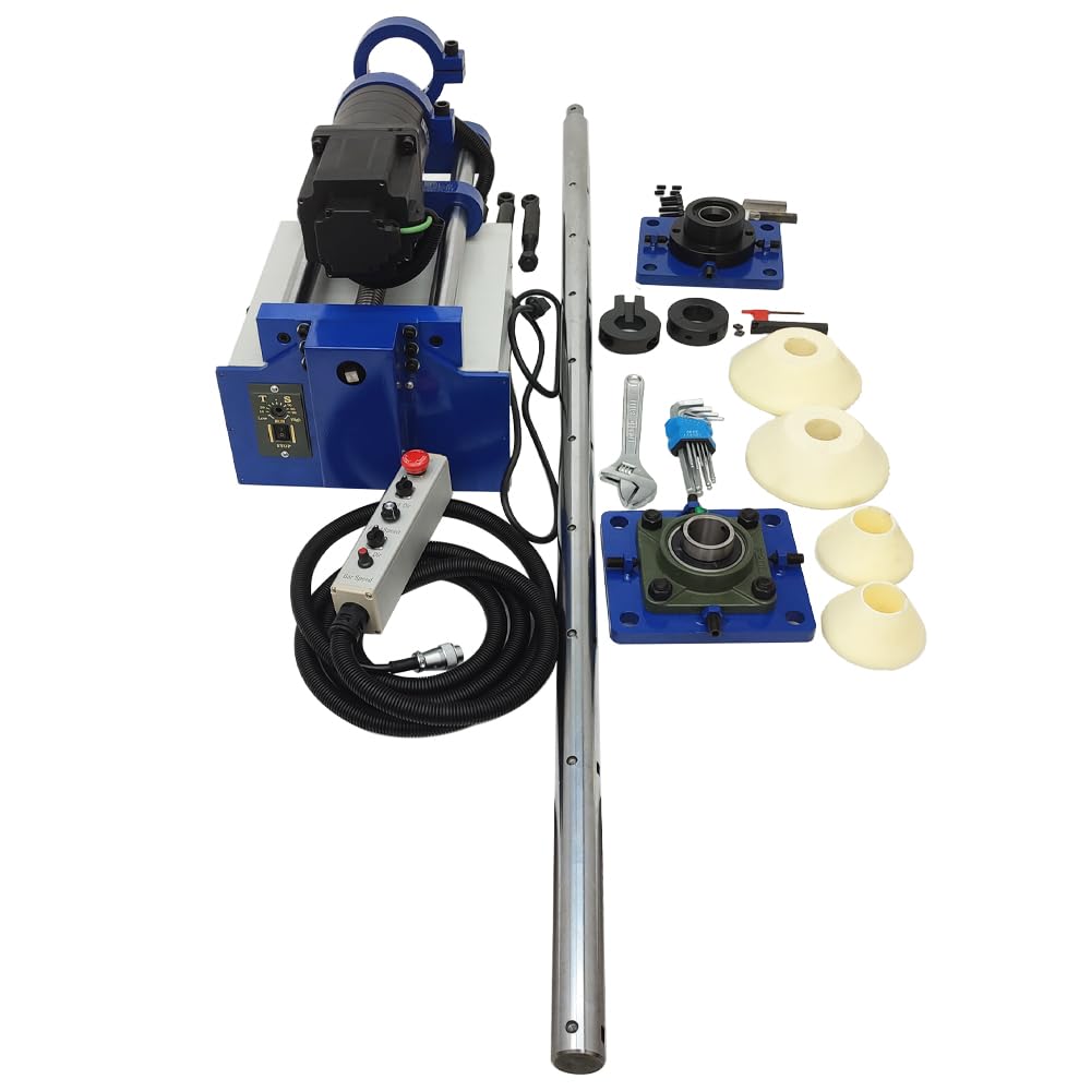 Portable Line Boring Machine, 110V Hole Drilling Machine, 1.77'-6.3' Bore Diameter, 5.2' x 1.57' Bar, Handle Control Professional Boring Equipment