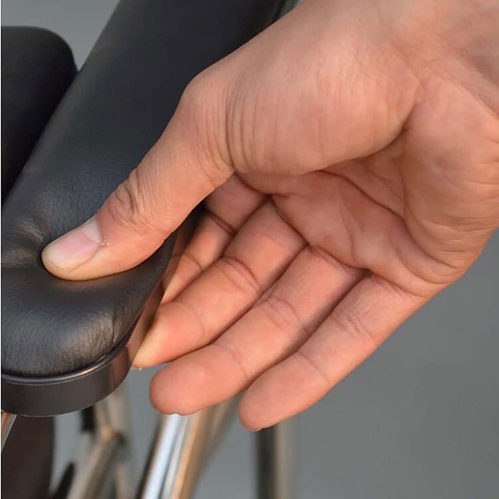 Folding Lightweight Commode Folding Bedside Commode Chair Stainless Steel Travel Toilet Seat Heavy Duty Shower Chair with Backrest and Armrests for Elderly Commode Toilet