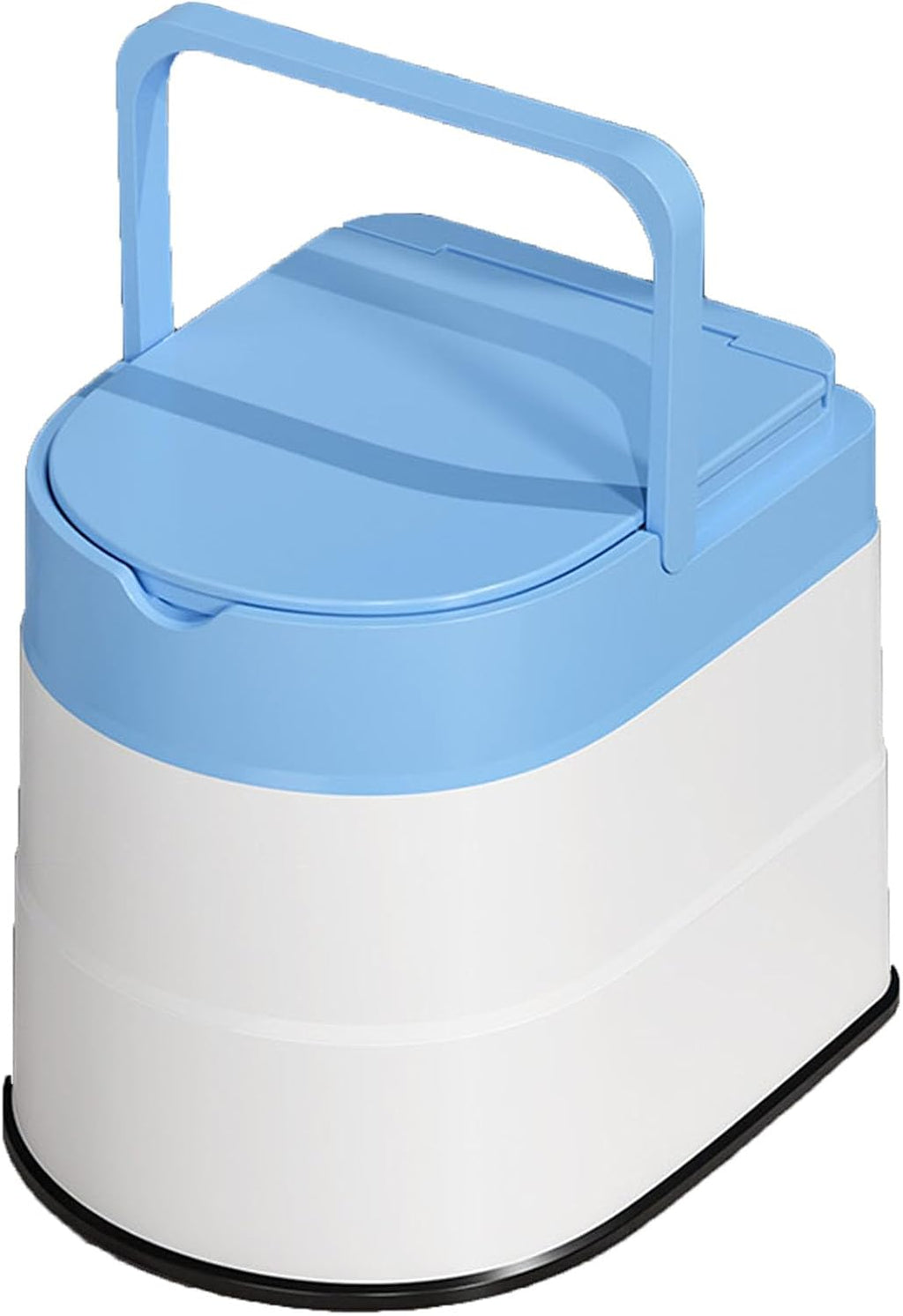 Raised Toilet Seat with Handles Up to 500 Lbs, Elevated Handicap Toilet Seat Riser for Seniors Waterproof, Non Slip, Stand Alone Toilet Safety Frame, Fit Any Toilet, Blue