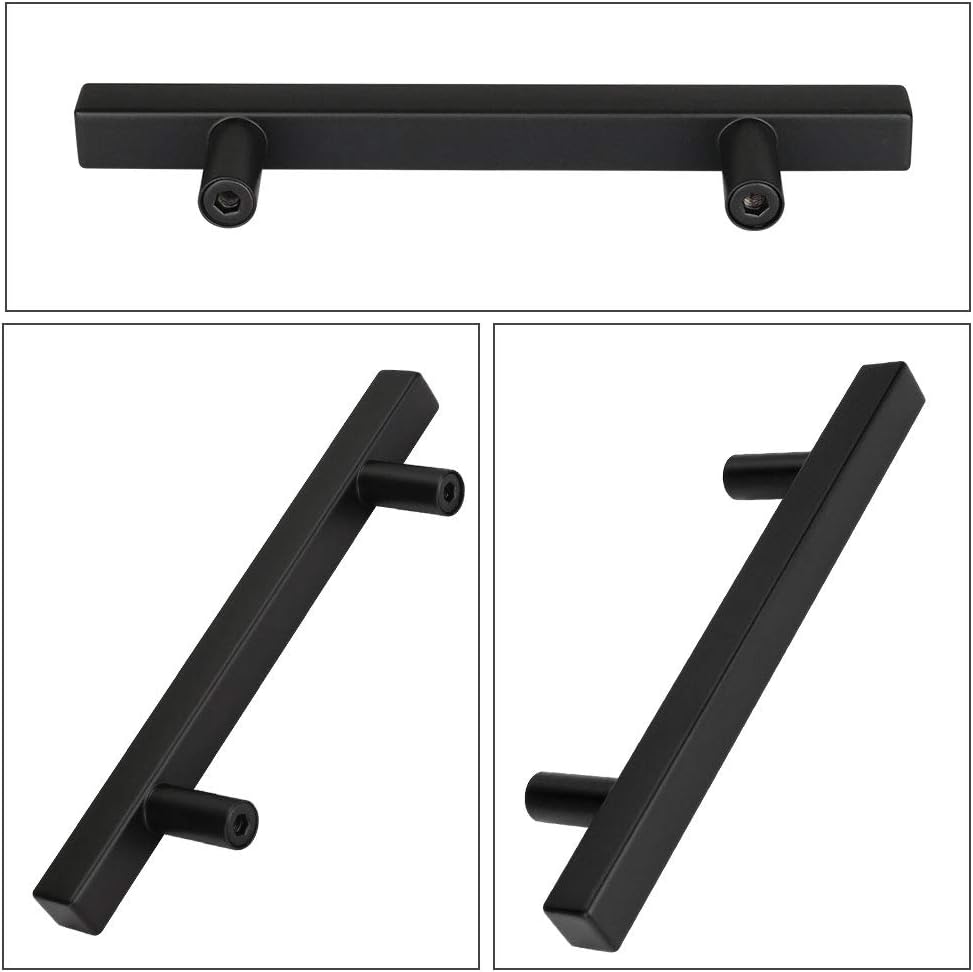 Peaha Case of 50, Cabinet Pulls 4in Drawer Handle - PHJ22BK102 Black Handles for Dresser Drawers Kitchen Cabinets File Hardware