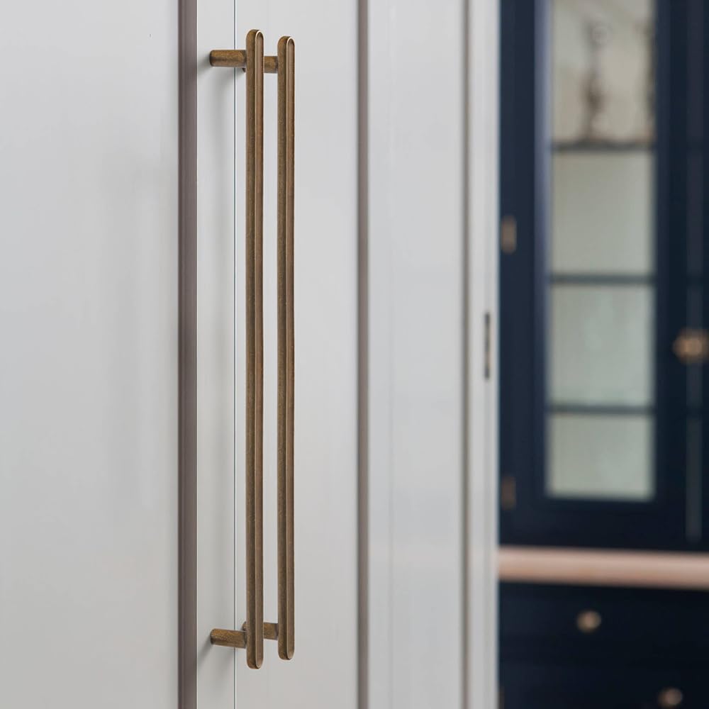 Goo-Ki 6 Pack 12 5/8' Classic Curvature Antique Brass Cabinet Handles - Timeless Appeal Meets Modern Functionality for Kitchen Drawer Improvement