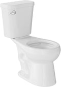 17' Round Toilet Bowl Only – Upgraded Power Flush, Single Side Handle, Includes Tank Hardware, No Seat – Ideal for Small Powder Room or Senior Bathroom Replacement