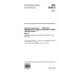 ISO 6020-3:1994, Hydraulic fluid power -- Mounting dimensions for single rod cylinders, 16 MPa (160 bar) series -- Part 3: Compact series with bores from 250 mm to 500 mm