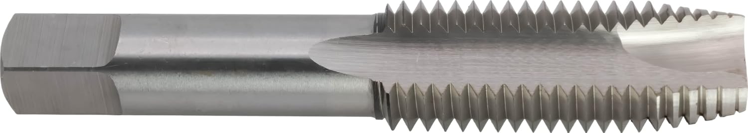 10 pcs M2 High-Speed Steel Spiral Point Taps, 3/4'-10 UNC, Plug Chamfer, H4, 3 Flute, Bright (Uncoated) Finish
