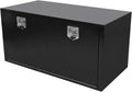 Confote Black Steel Underbody Tool Box with T-Handle Lock, Heavy Duty Tool Box Storage Organizer - Waterproof, 48' x 23' x 23'