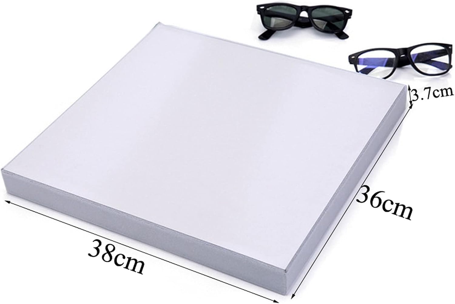 Gray 12 Grids Sunglasses Display Box Eyewear Display Glasses Stand Props Jewelry Organizer Tray Fashion Cases Sunglasses Display Stand