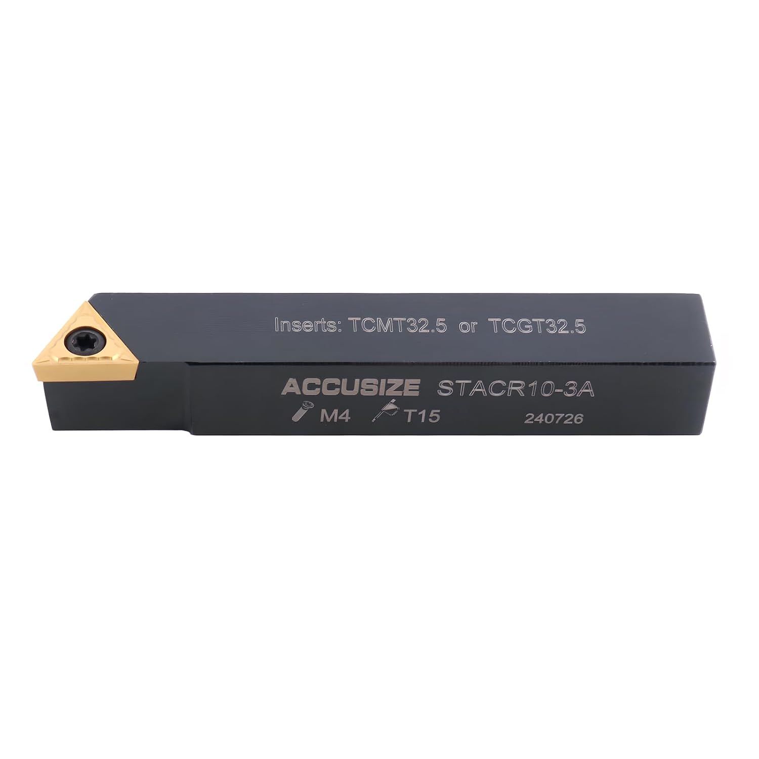 Accusize Industrial Tools Mini Indexable Turning Tool Boring, 5/8 in | Shank Size 5/8 in, Uses TCMT32.5 Inserts, Includes 5 Holders and Boring Bar, 2386-0058