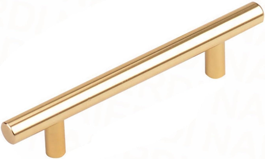 TOMYEUS Cabinet Handles Kitchen Hardware 10 PCS Golden Cupboard Handle Brushed Stainless Steel Kitchen Cabinet Door Knob Furniture Handle Drawer Pull Hardware Cabinet pulls Kitchen Cabinet Handles