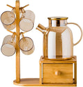 Beverage Serveware Amber glass fruit juice drink pot set cold water jug household cold water jug cup with large capacity and high temperature resistance Water Carafe