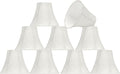Aspen Creative 30057-9A, Bell Clip-On Chandelier Lamp Shade, Beige, 3' Top x 6' Bottom x 5' Slant Height, Set of 9