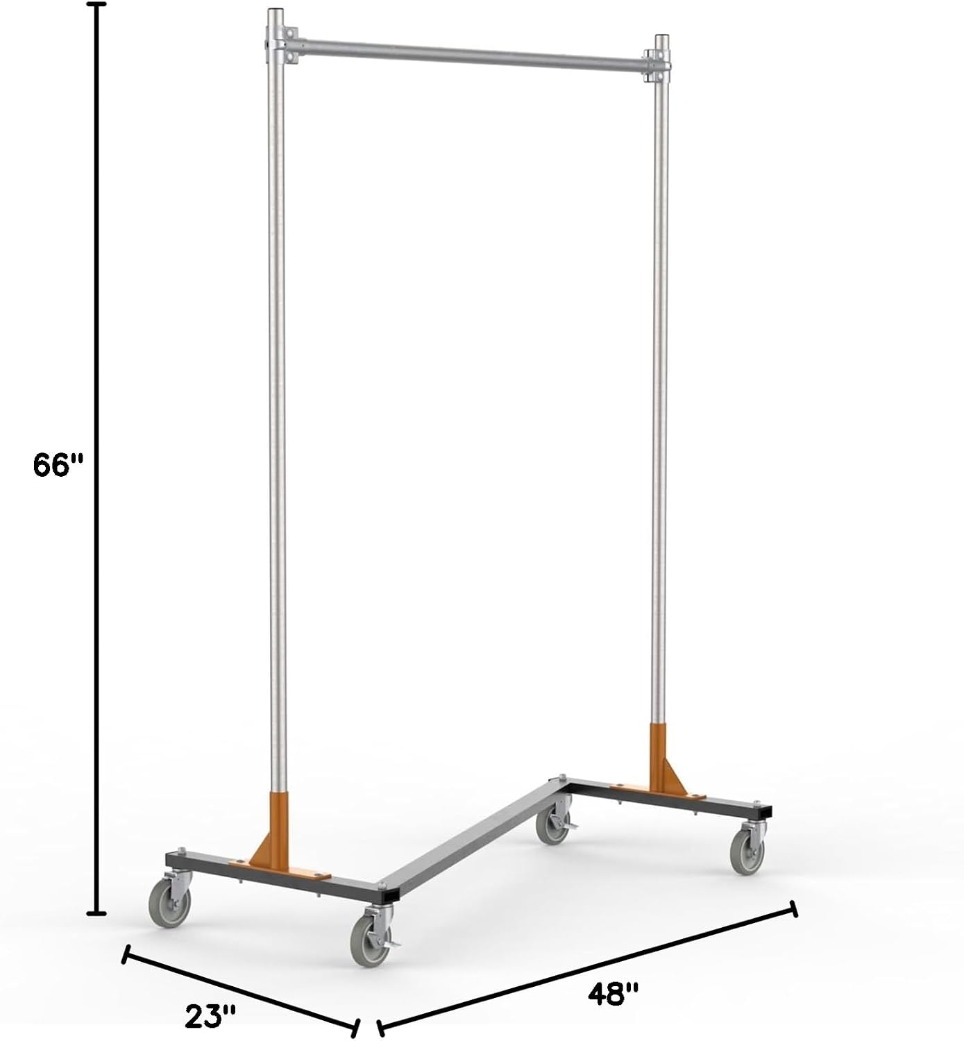 Railex 1380 Heavy Duty Rolling Z Rack 14GA Steel Zinc Plated (48')