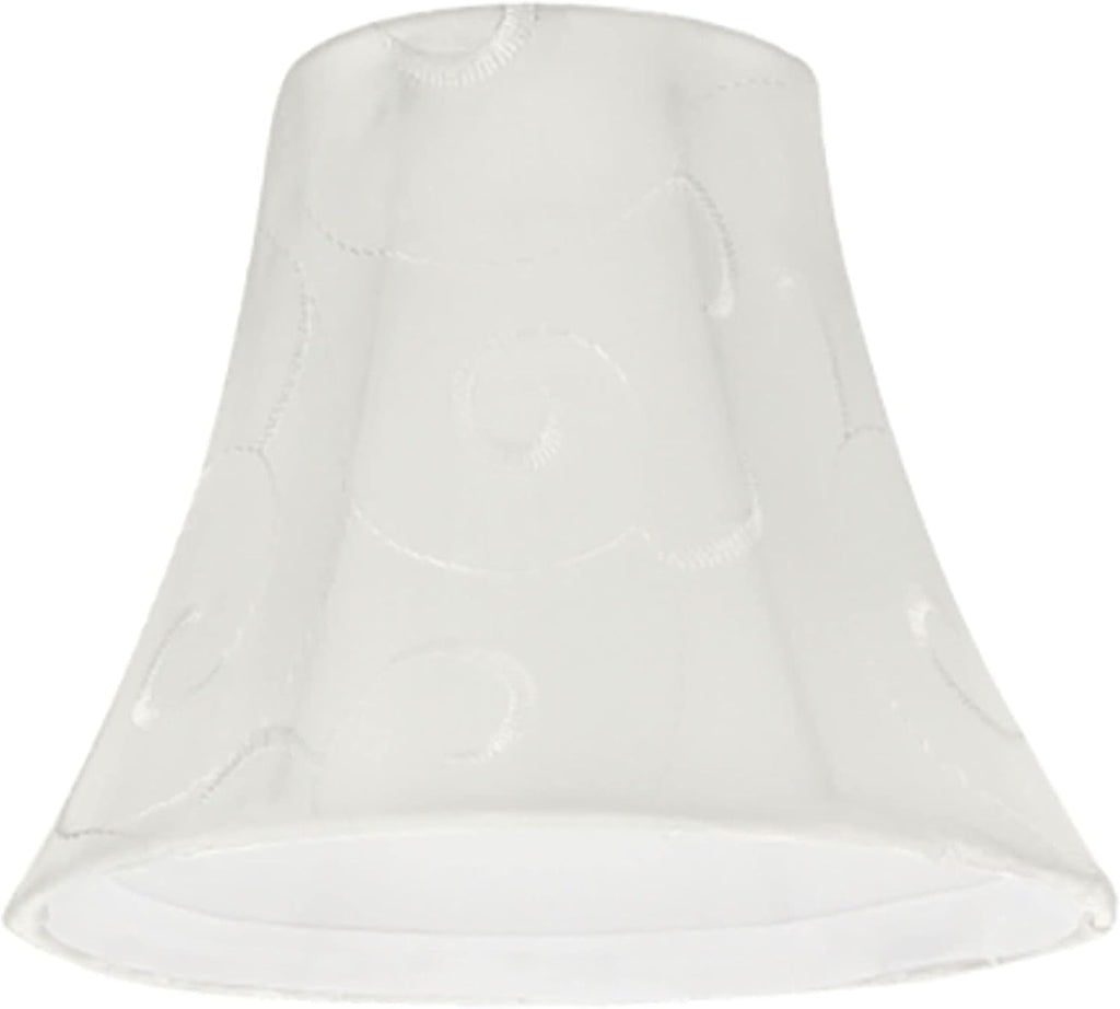Aspen Creative 30057-9A, Bell Clip-On Chandelier Lamp Shade, Beige, 3' Top x 6' Bottom x 5' Slant Height, Set of 9