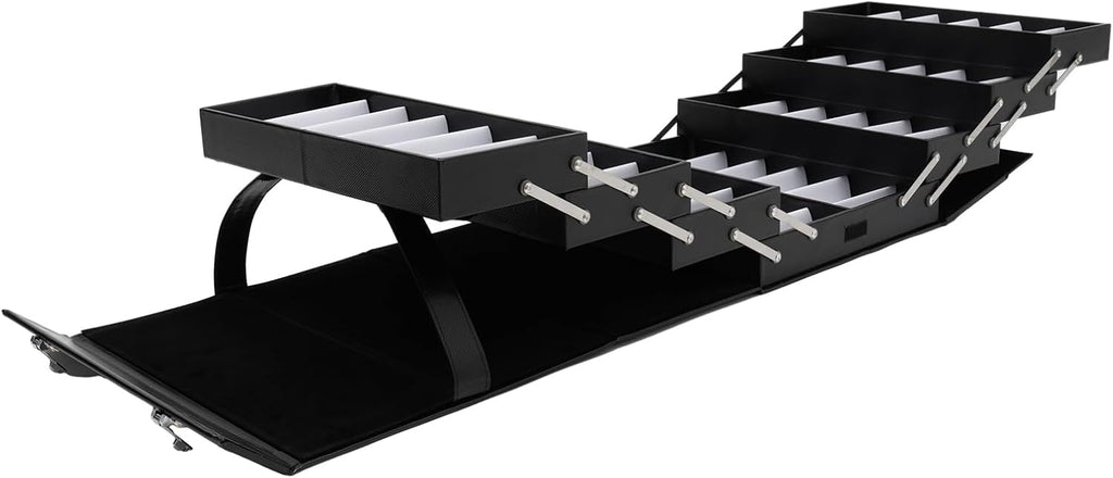 Sunglasses Organizer, 48 Slot Multiple Eyeglasses Display Case, Lockable Eyewear Storage Box for Luxury Accessory, Watches, Jewelry, Home Decor, Commercial Use