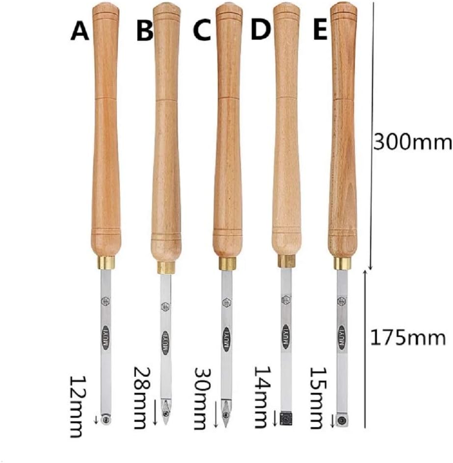 Lathe Wood Turning Tool Carbide Insert Cutter Tools Square Shank with Wood Handle Woodworking Tool