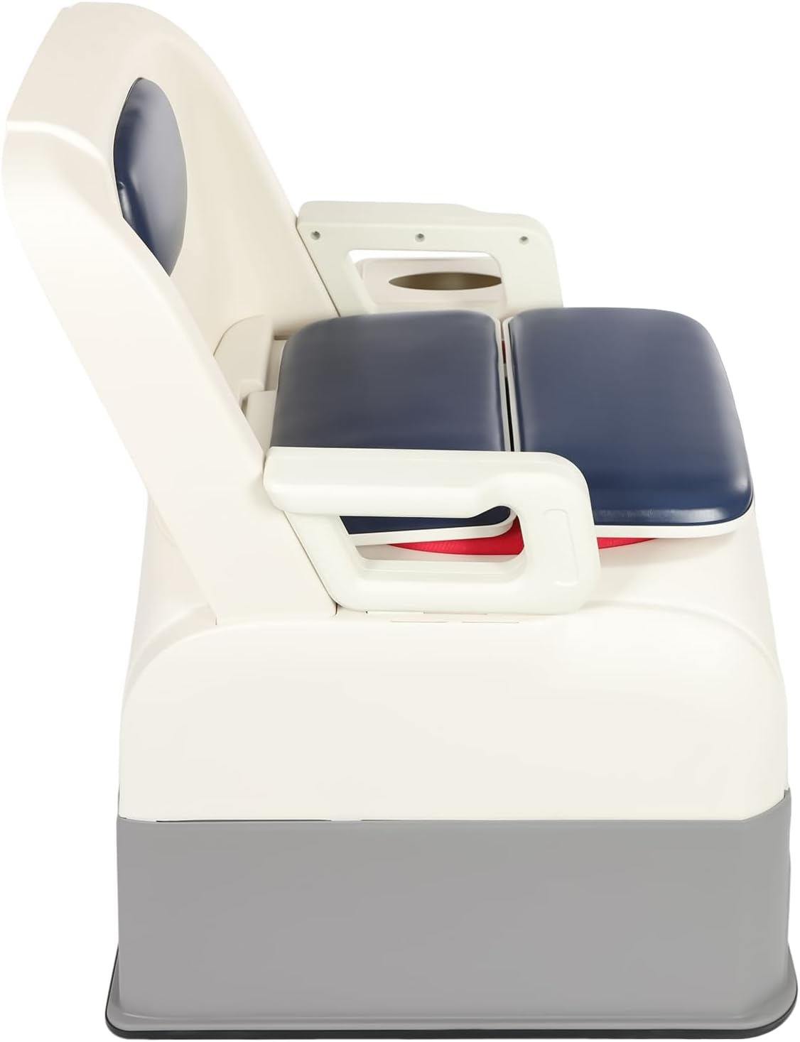 Bedside Commodes Chair, 220.46Lbs Capacity Bedside Toilet Portable Adult Potty Toilet Chair Non-Slip Fully Enclosed Commode Toilet Heavy Duty Moveable Commodes for Home Use Nursing Centers