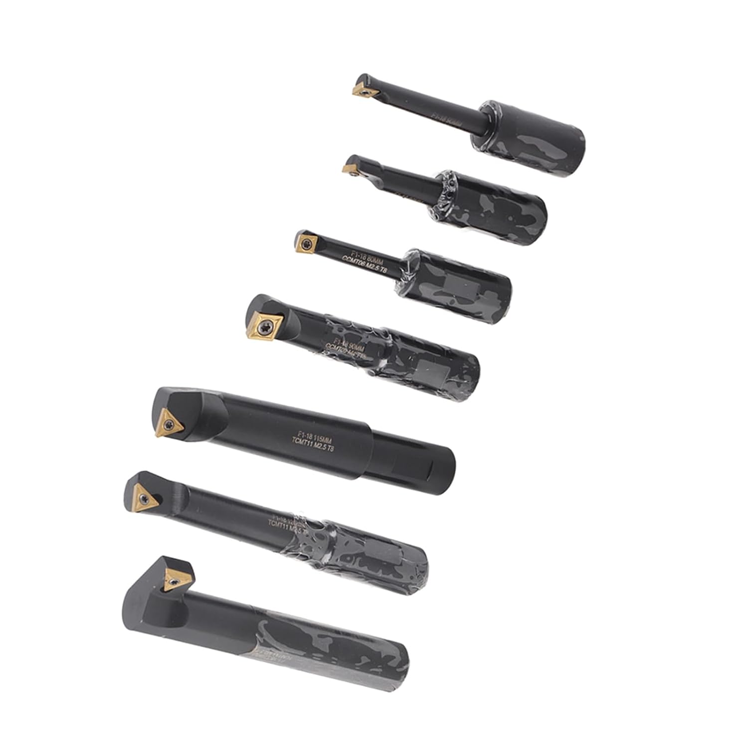 Duty 7 Piece Indexable Carbide Boring Set 18mm Round Shank Tools for CNC Lathe Turning Machining